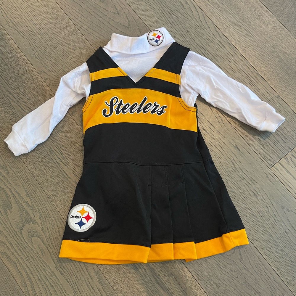 Kids Cheerleader Dress - Black and Yellow